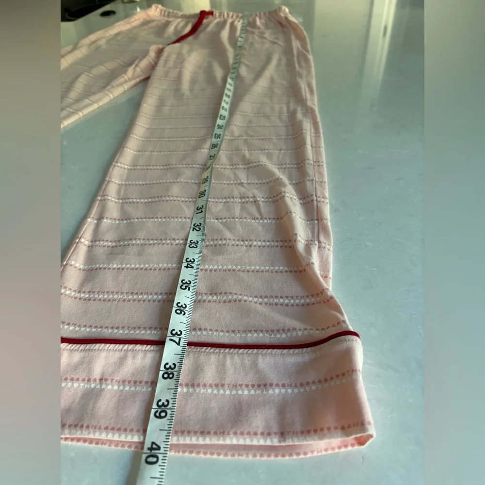 Tommy Hilfiger Pink and White Women's Pajama Set - Picture 6 of 13
